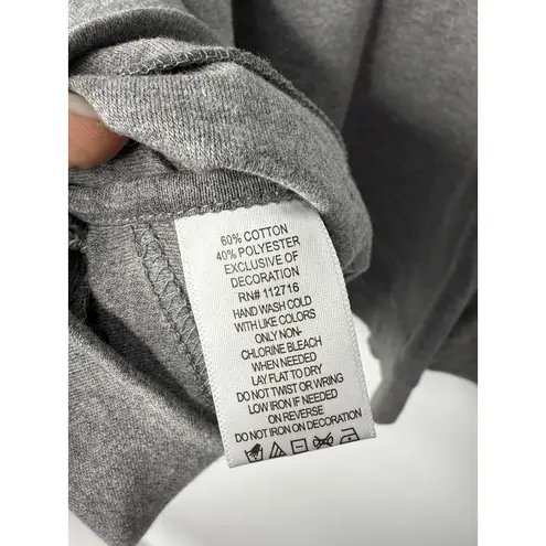 Quacker Factory Gray Sequin Cardigan Sweater with Built