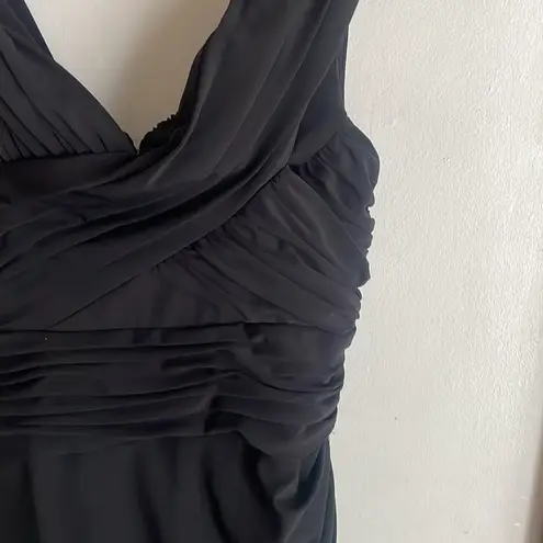 Self Portrait Self-Portrait Crossover Midi Dress Black