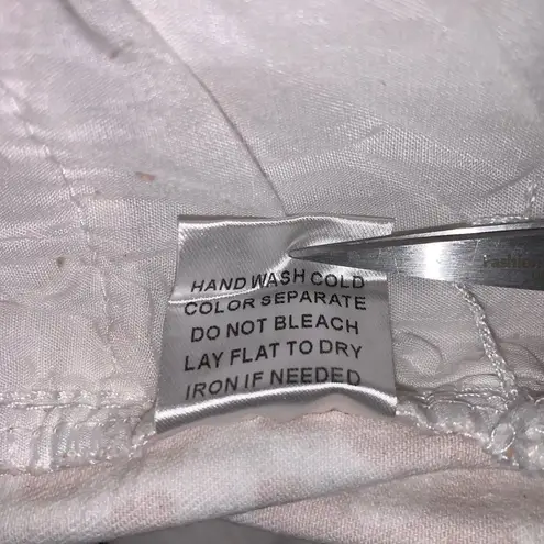 Sunland 17 high rise cowhide flare with frayed hem jeans size Small