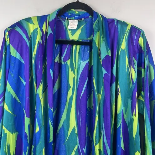 Oscar de la Renta Vintage Swimwear Women Swim Cover Up Large Retro Pockets Artsy