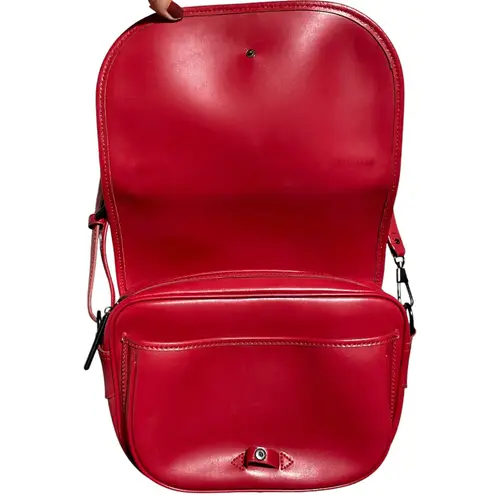 3.1 Phillip Lim Vendetta Large Leather Shoulder Bag Convertible Crossbody Red