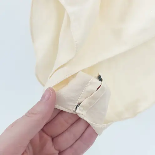 Silk Mirage Vintage Fairycore Silk Teddy Lingerie Bodysuit Embroidery Floral Tan Size XS