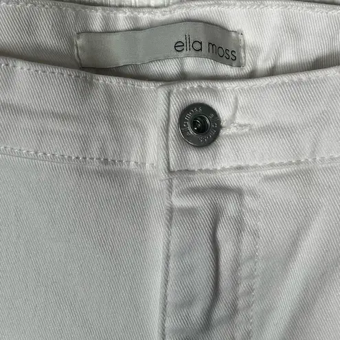 Ella Moss High Waist Straight Crop Jeans Sz 10 / 30 White Cropped Jeans
