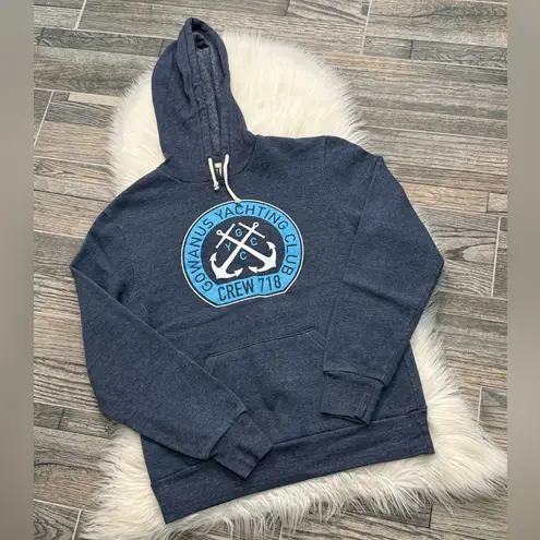 Brooklyn Industries Gowanus Yachting Club NYC Blue Hoodie Sweatshirt