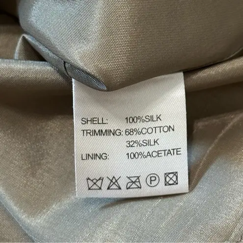 Reiss Women’s Size 12 Taupe Beige Silk Pleated Eris Mini Skirt