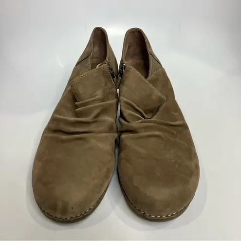 Dansko Sheena wedge booties tan suede slouchy comfort shoes womens size 41