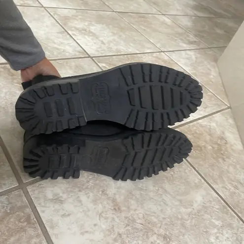 Thursday Boot Co Everyday Chelsea Boots Black Suede Womens Size 8 pre owned