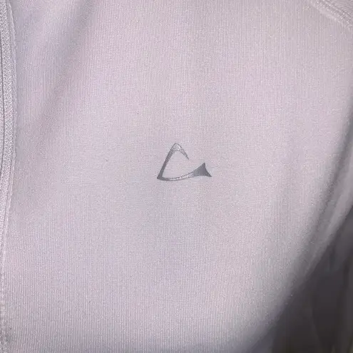 Paradox Activewear Paradox Womans XL White 1/4 zip pullover athletic Long Sleeve Shirt Running Gym