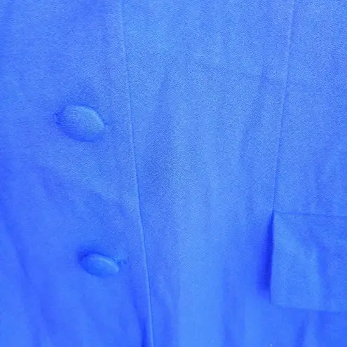 Dani Max 12 Vintage 90s Shirt Dress Long Sleeved in Deep Purple Workwear Blue