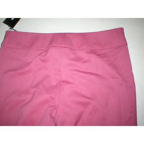 $565 Womens Worth New York Dark Pink Pants Heather Gray Slacks Work 2 NWT Tall
