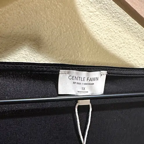 Gentle Fawn NWT Ariana 1X Black Velvet Blouse