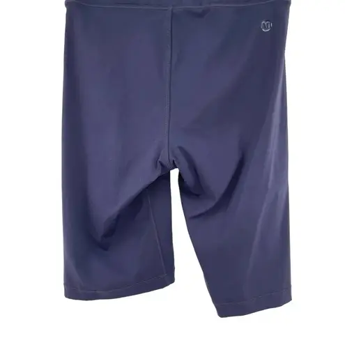 All Access Bandier Biker Shorts High Waisted Center Stage‎ 9in Navy Blue Size XS