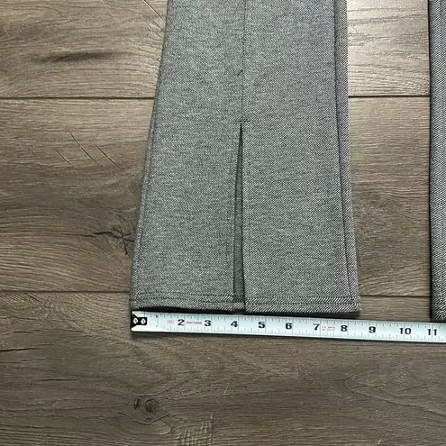 Maeve Anthropologie Seamed High Rise Flare Split Hems Gray Trouser Pants Size 4