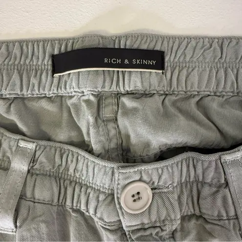 Rich & Skinny Meadow Joggers Size Medium Sage Green Stretch Waist