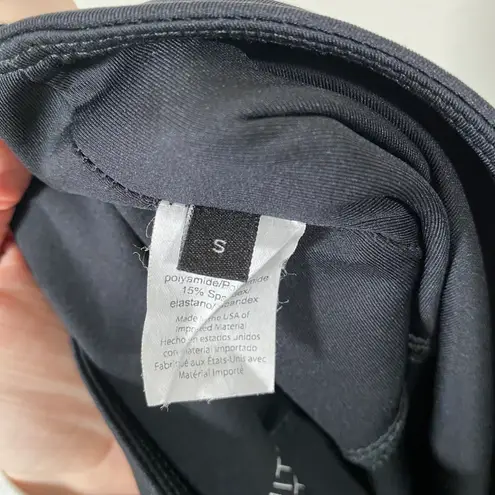 Beyond Yoga Soleil Limited Edition High Waisted Leggings Black & Gold Mesh Small