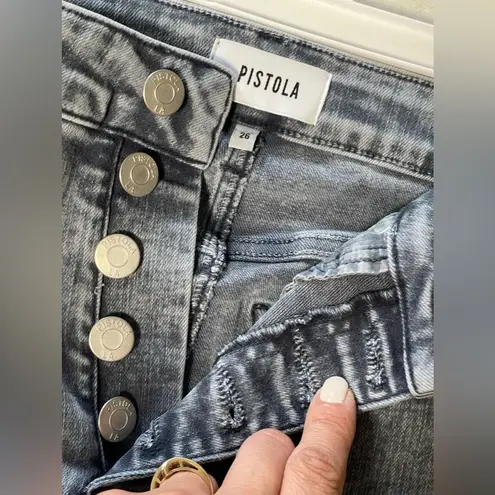 Pistola Women's Aline High Rise Skinny Jeans NWOT Light Grey Size 26