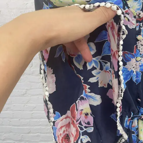 Yumi Kim Shacara Silk Blouse Size S Floral