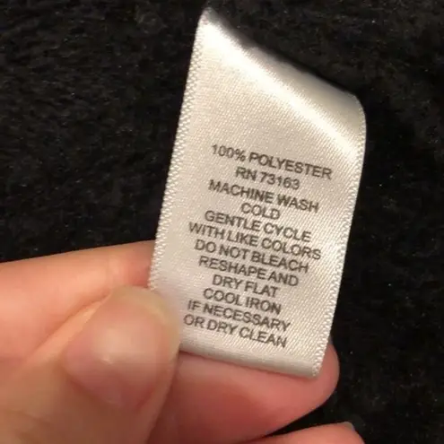 Cable & Gauge Faux Fur Black Lux Vest Size Small