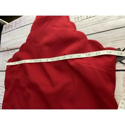 Lulus Endlessly Endearing Wine Red Dress Womens L Halter Mini Back Zip NWT $49 Size L