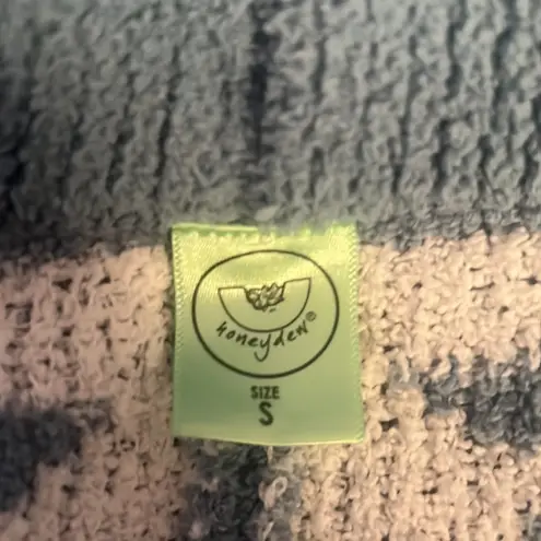 Honeydew thick fleece star leggings Blue