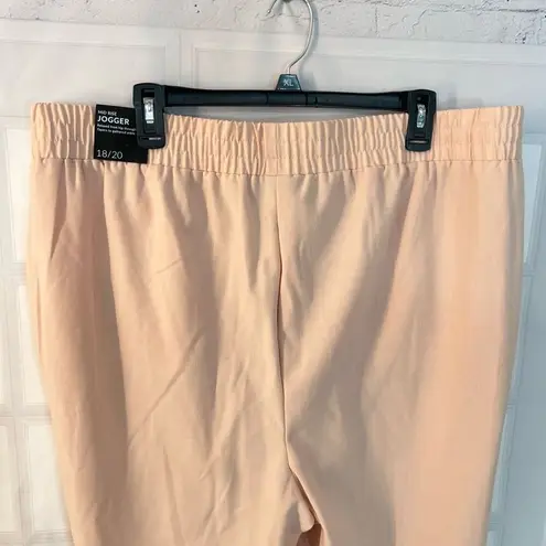 Lane Bryant  NWT Pink Elastic Waistband Relaxed Mid Rise Joggers Size 18/20