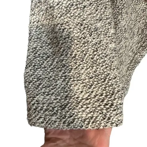 BNCI by Blanc Noir Gray Waterfall Draped Front Knit Cardigan Women Sz L