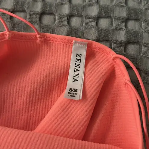 Zenana Outfitters Vibrant Orange Women's Crop Top