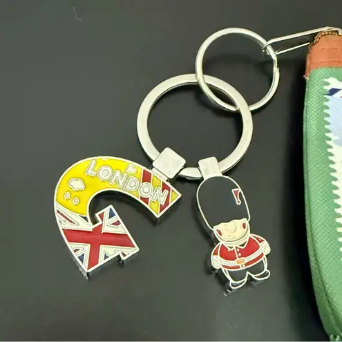 Nw1 London PVC Vinyl Coin Purse with Keychain Red