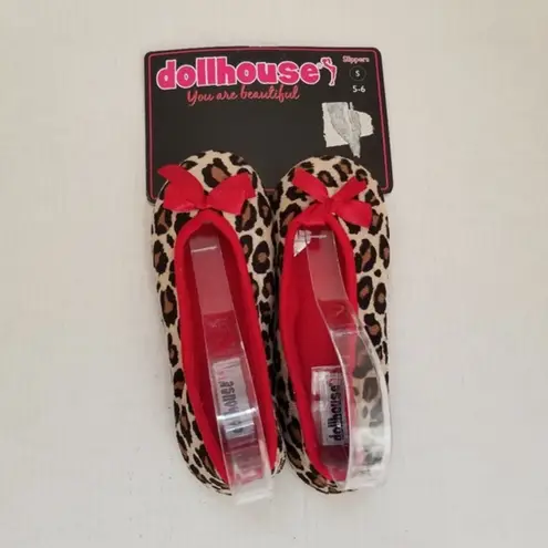 Dollhouse Slippers Animal Print Small size 5-6