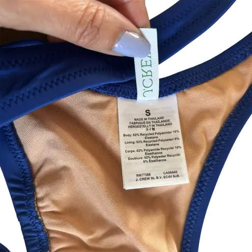 J.Crew Heritage Royal Blue Scoopneck Bikini Top Women's Swimwear Size Small NWT