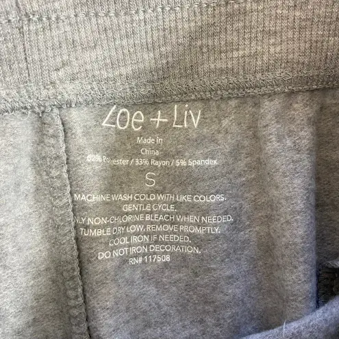 NEW Zoe + Liv women's gray Yosemite pull on lightweight jogger lounge sweatpants