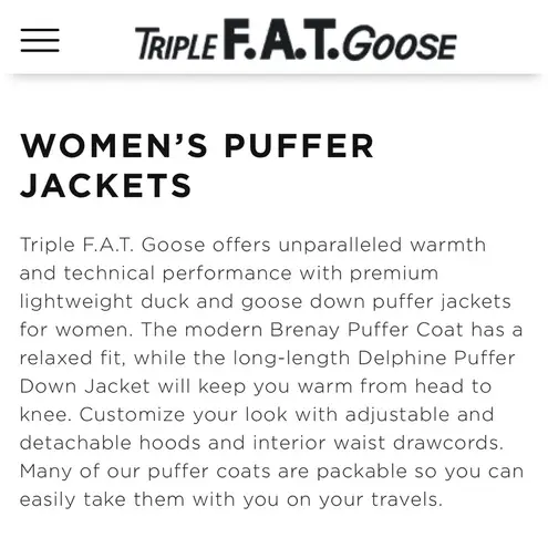 Triple F.A.T Goose Puffer Jacket w/ Fur Hood Size XXL Red