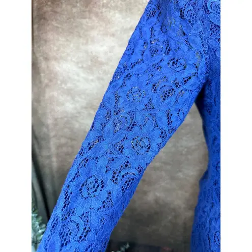 Flying Tomato  Embroidered Bodice Dress-Navy Blue M