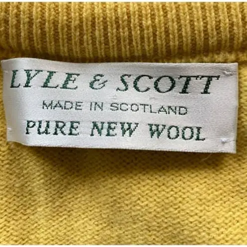 90s LYLE & SCOTT Yellow V