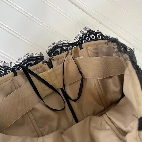 Neiman Marcus x Target Robert Rodriguez Black Lace Strapless Mini Dress Size 4