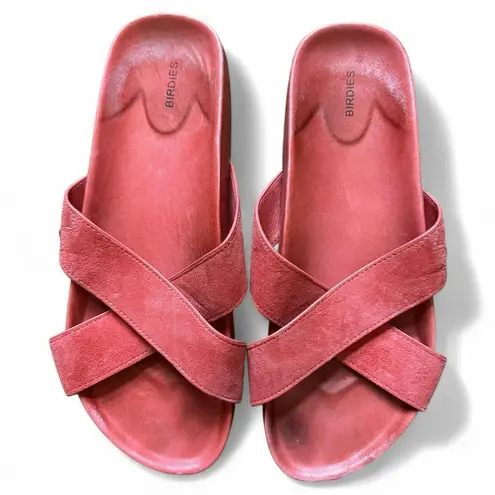 Birdies The Robin Slide Sandals Size 6.5 - Coral