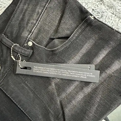 Amiri Black Paint Drop Core Logo Skinny Jeans Size 0/30 Distressed New