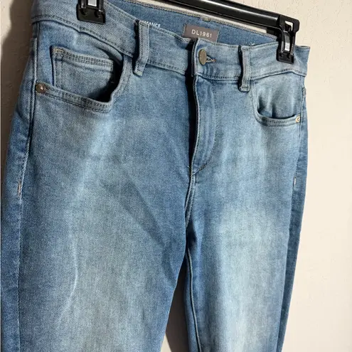 DL1961 Light Wash Florence Skinny Mid Rise Instasculpt Crop Jeans Womens 27