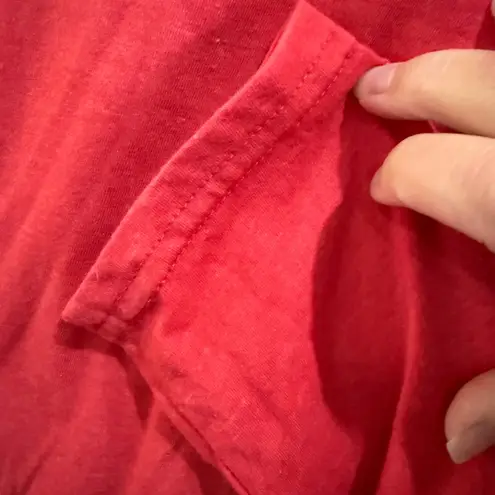 Time and Tru Womens XL Long Sleeve Crew Neck T Shirt Apple Juice HTR Top Red