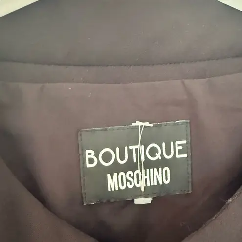 Moschino Boutique Multi-Colored Hearts Quilted Jacket 3/4 Sleeves Size 10