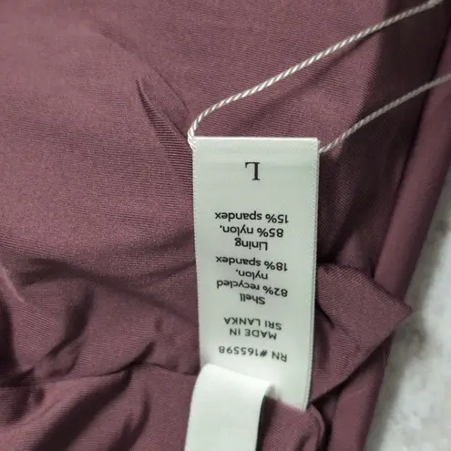 ANDIE Swim The Snap Scoop Top Cactus Flower Strappy Solid Bikini Top L New