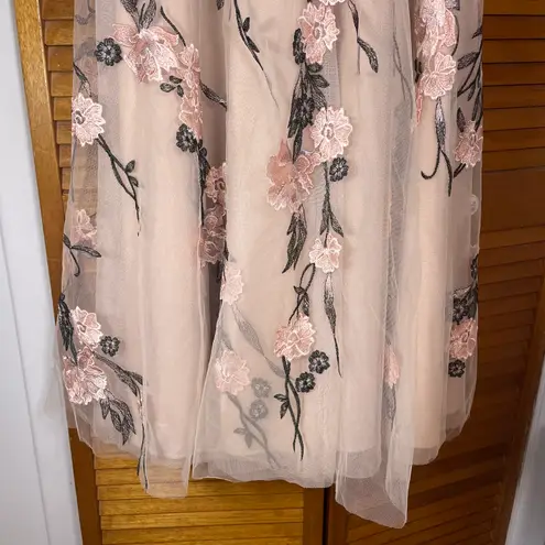 BHLDN By Anthropologie Linden Pink Floral Dress Size 10