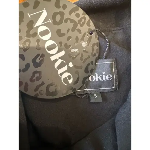 Nookie bodycon black Athena Off Shoulder Halter Midi Dress size S