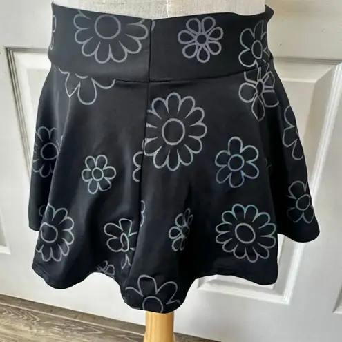 iHeartRaves Rainbow Reflective Daisy Mini Skirt - Size S