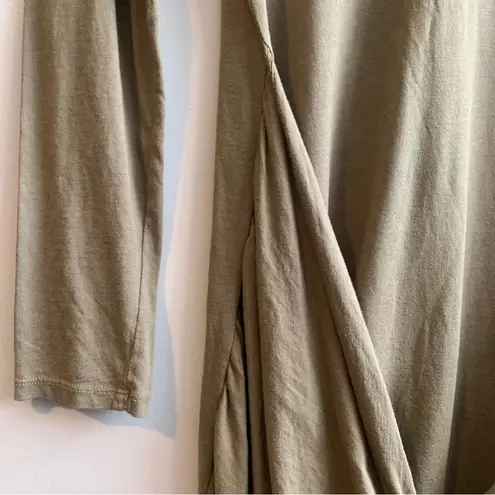 Michael Stars NWT Faux Wrap Tie Waist Long Sleeve Tee Dress Size Large