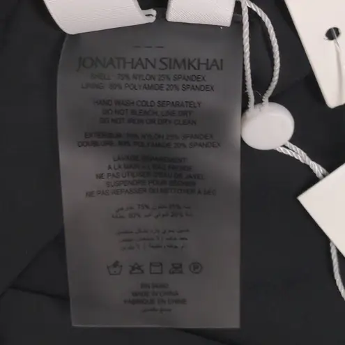 Jonathan Simkhai Signature Emmalynn Bikini Bottom Black Crisscross M New Size M - Image 4