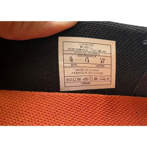 Merrell Women's Albany Mary Jane Suede Earthy Hiking Slip On Shoes Size 10