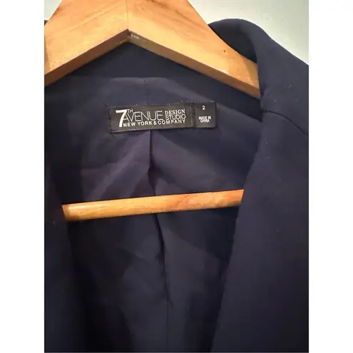 New York & Co. Two Button Down Blazer Size 2 Navy