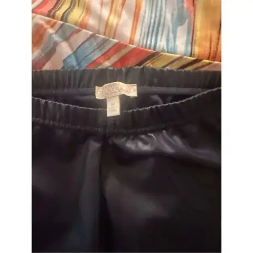 Gianni Bini Gianni‎ Bini Blue Faux Leather Leggings Size Medium