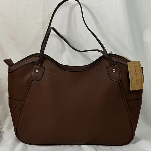 Canyon Sky Southwestern Style handbag faux leather with turquoise & silver studs Brown